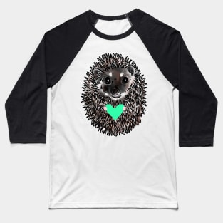 Cute Hedgehog holding a heart Baseball T-Shirt